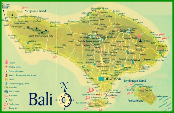 Peta Bali Lengkap