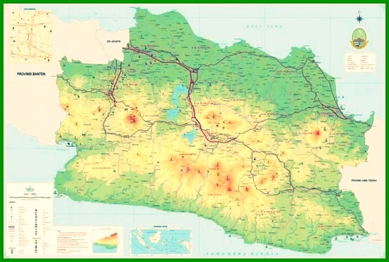 Peta Provinsi Jawa Barat
