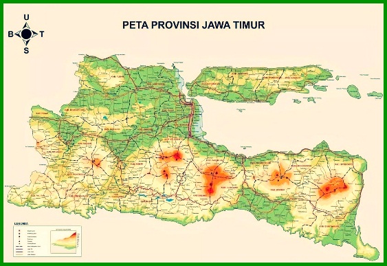Peta Provinsi Jawa Timur