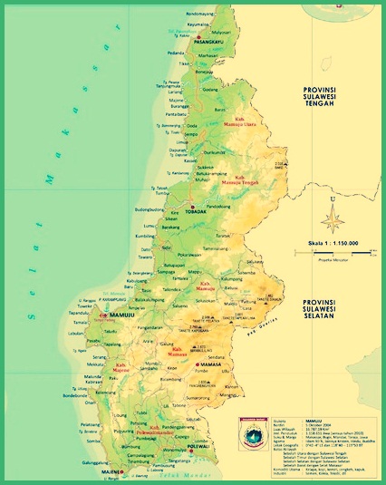 Peta Sulawesi Barat