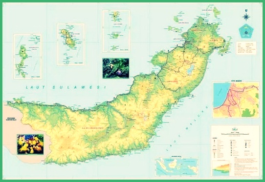Peta Sulawesi Utara
