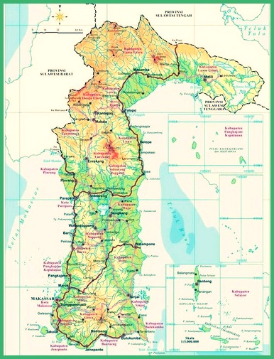 Peta Sulawesi Selatan