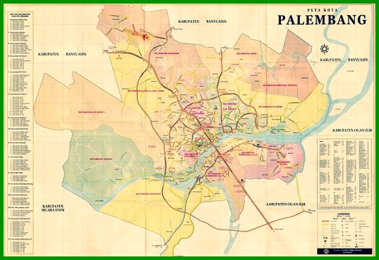 Peta Kota Palembang