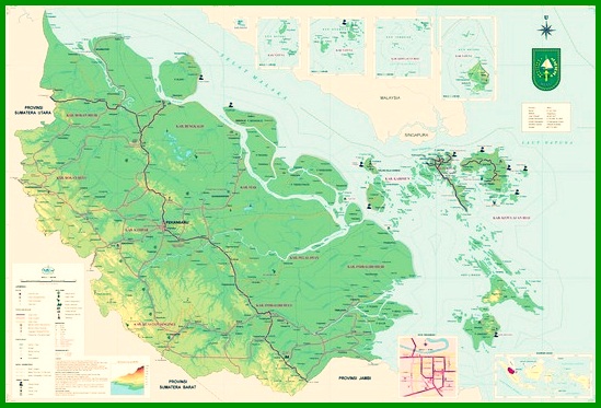 Peta Topografi Riau