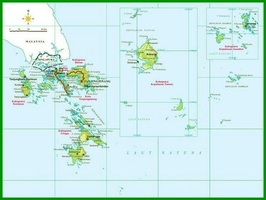 Peta Wilayah Kepulauan Riau