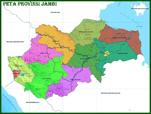 Peta Provinsi Jambi