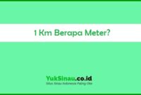 1 Km Berapa Meter