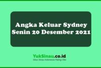 Angka Keluar Sydney Senin 20 Desember 2021