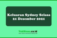 Keluaran Sydney Selasa 21 Desember 2021