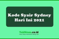 Kode Syair Sydney Hari Ini 2021