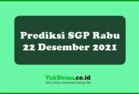 Prediksi SGP Rabu 22 Desember 2021