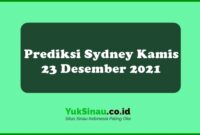 Prediksi Sydney Kamis 23 Desember 2021