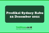 Prediksi Sydney Rabu 22 Desember 2021
