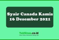 Syair Canada Kamis 16 Desember 2021