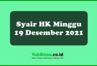 Syair HK Minggu 19 Desember 2021