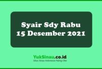 Syair Sdy Rabu 15 Desember 2021