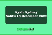 Syair Sydney Sabtu 18 Desember 2021