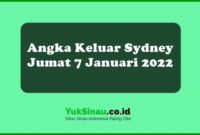 Angka Keluar Sydney Jumat 7 Januari 2022