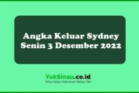 Angka Keluar Sydney Senin 3 Desember 2022