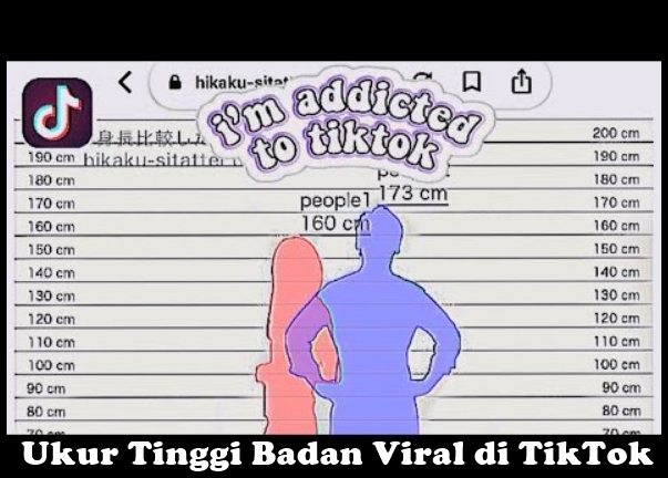 Ukur tinggi badan viral di TikTok