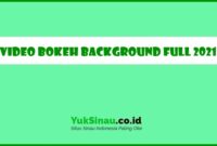 Video Bokeh Background Full 2021